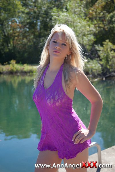 Ann Angel XXX Purple Sheer