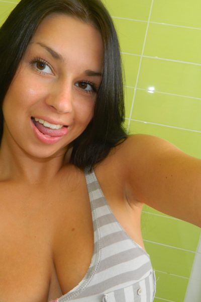 Aubrey Paige Bathroom Selfies