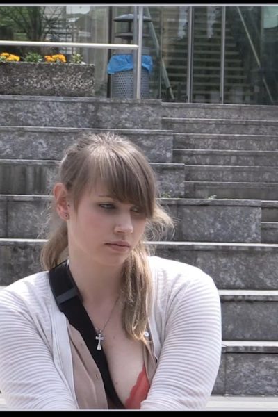 Busty College Girl Studying Ring 360