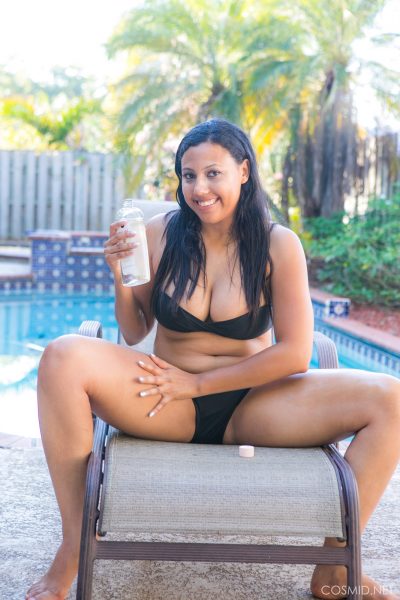 Cassie Taylor Black Bikini Cosmid