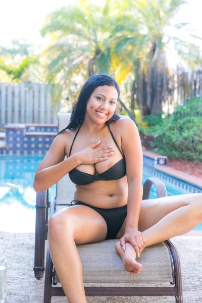 Cassie Taylor Black Bikini Cosmid