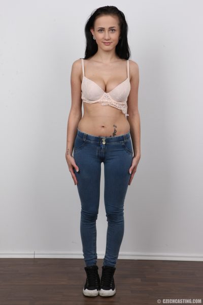 Denisa Busty Brunette Czech Casting