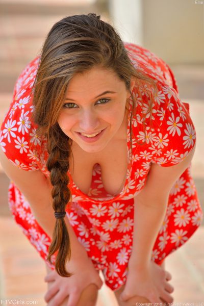 Ellie FTV Cute Dress Flashing