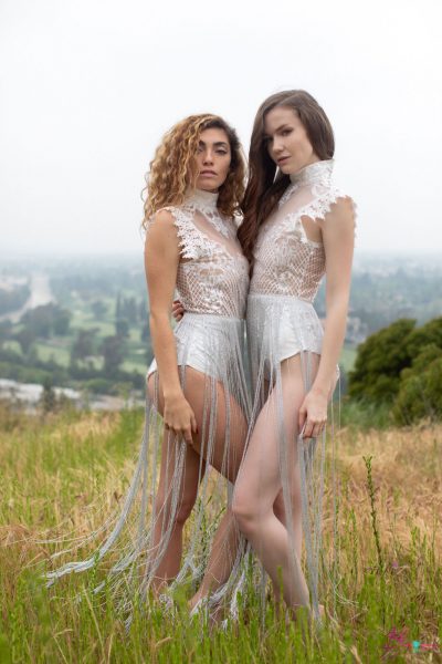 Emily Bloom and Gillian Barnes Hillside Nudes
