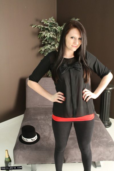 Freckles 18 Black Yoga Pants