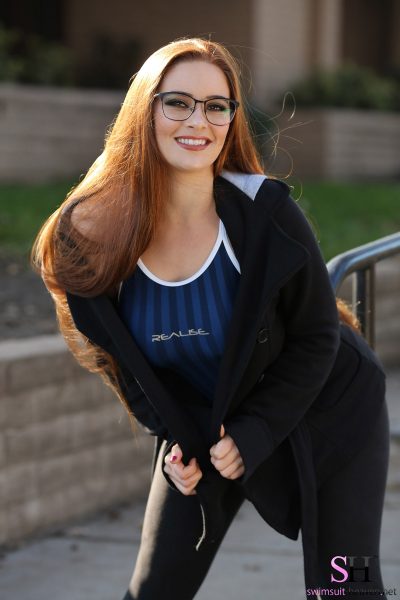 Ginger Flashing Redhead Swimsuit Heaven