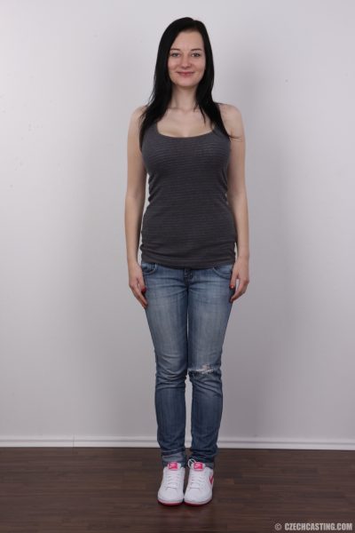 Jana Sexy Brunette Czech Casting