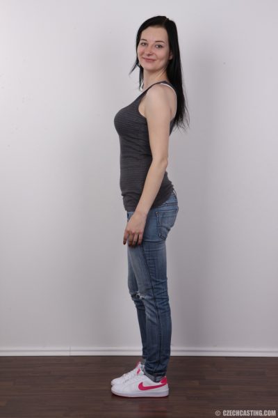 Jana Sexy Brunette Czech Casting