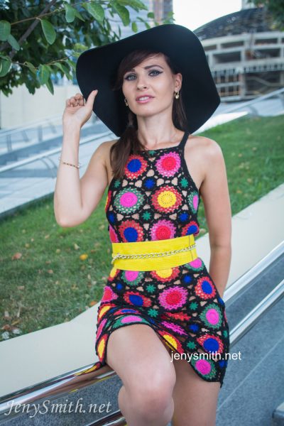 Jeny Smith Short Dress Flashing