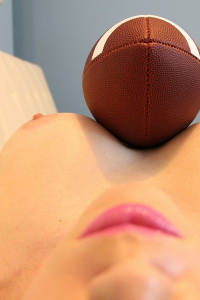 Kayla Kiss Strip Football