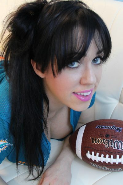 Kayla Kiss Strip Football