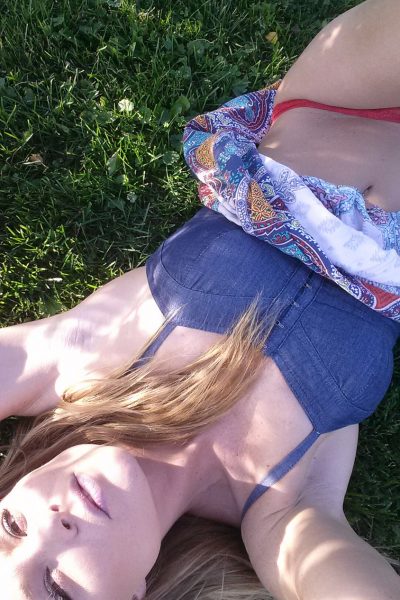 Meet Madden Jean Dress Candids