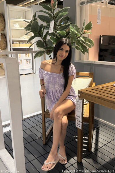 Monica On The Furniture FTV Girls