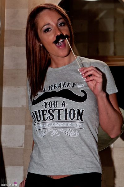 Nikki Sims Moustache