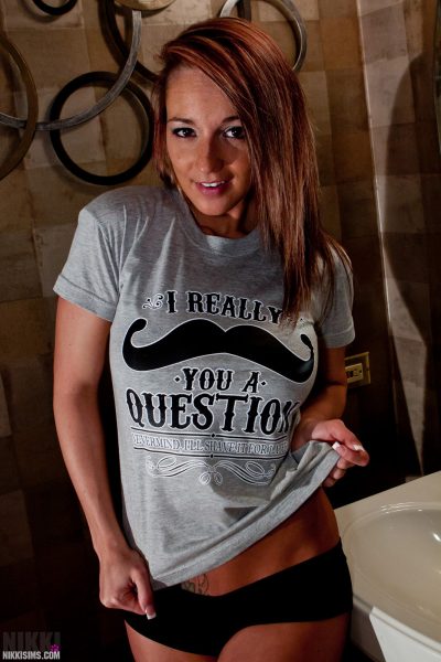 Nikki Sims Moustache