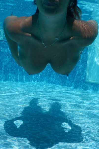 Nikki Sims Red Bikini Skinny Dipping