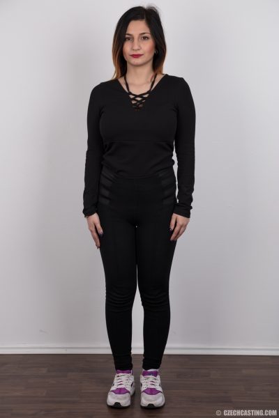 Nikola Busty Brunette Czech Casting