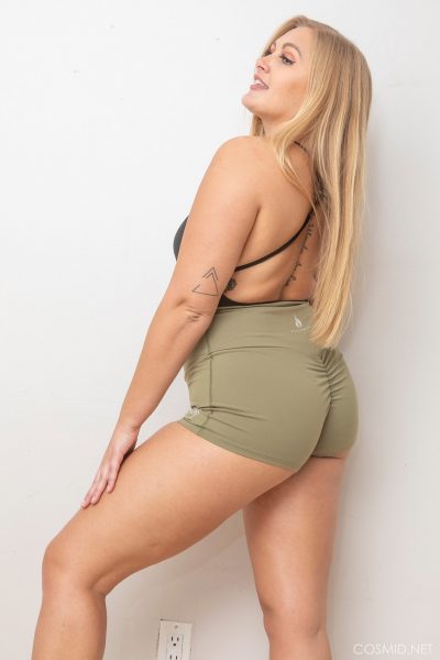 Penny Lund Green Shorts Cosmid