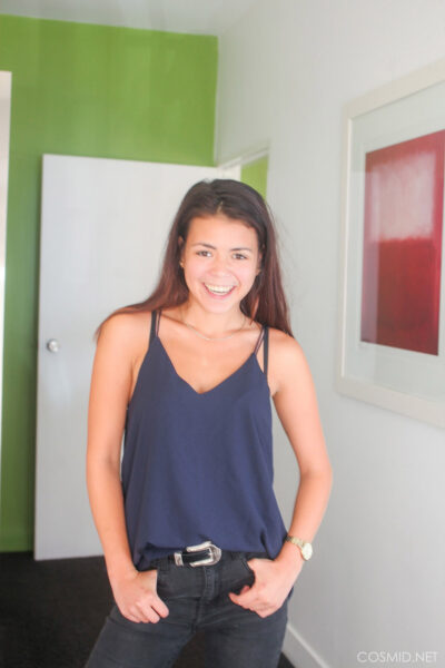 Roxy Burnside Strips By The Window Cosmid