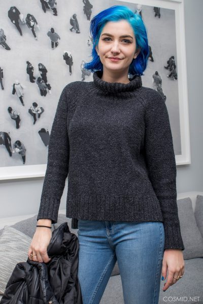 Skye Blue Cool Girl Sweater Cosmid